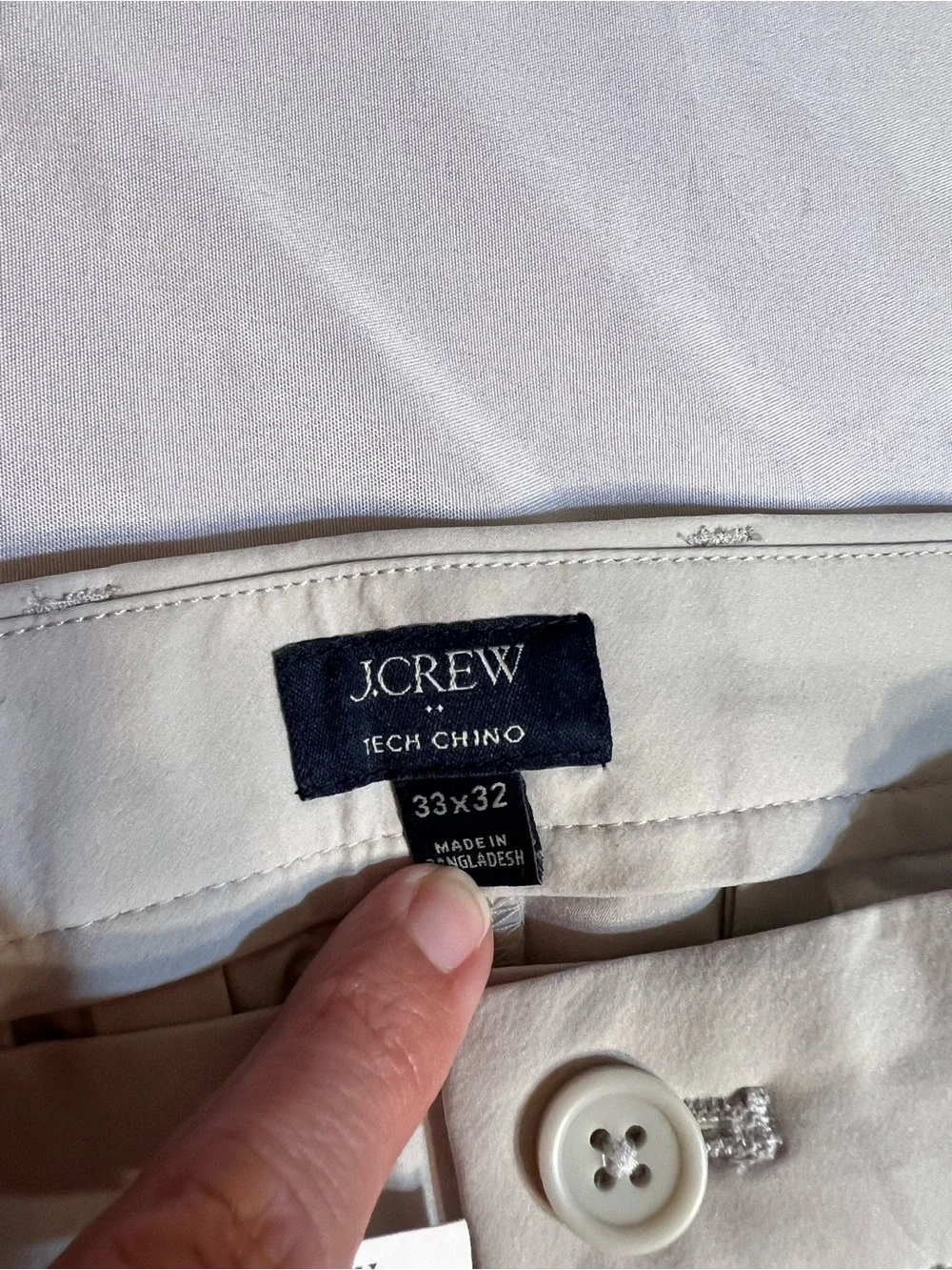J. Crew Men's Straight Chinos - Light Khaki